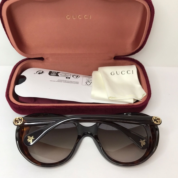 💯 Original Gucci GG0368S 002 55 Sunglasses - Picture 10 of 14